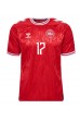 Danmark Victor Kristiansen #17 Fotballdrakt Hjemme Klær EM 2024 Korte ermer